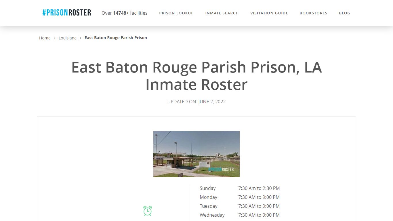 East Baton Rouge Parish Prison, LA Inmate Roster
